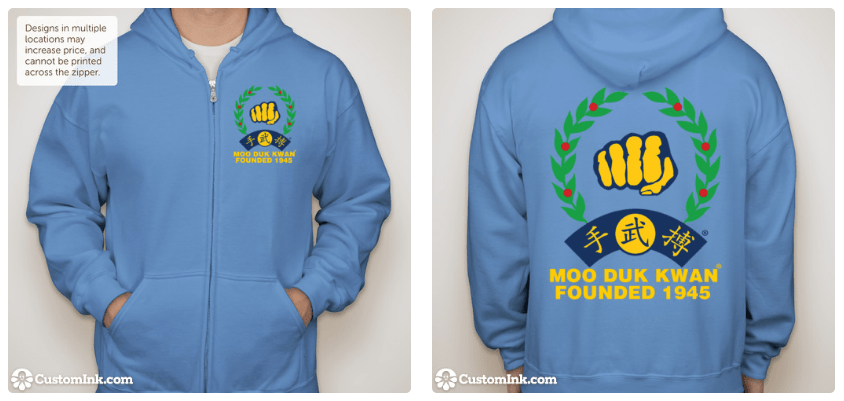 Official Licensed Moo Duk Kwan® Apparel January 2017