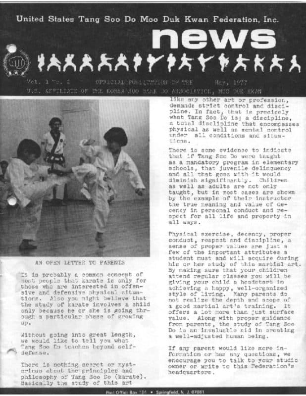 thumbnail of 1977 05 Usa Moo Duk Kwan Federation Newsletter