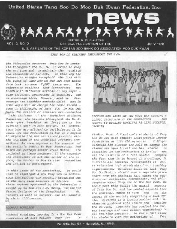 thumbnail of 1980 07 Usa Moo Duk Kwan Federation Newsletter