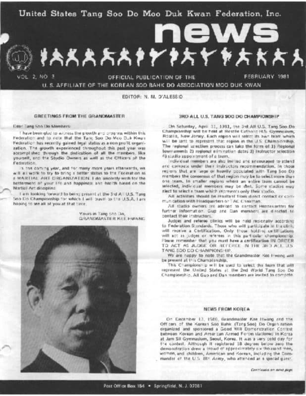 thumbnail of 1981 02 Usa Moo Duk Kwan Federation Newsletter