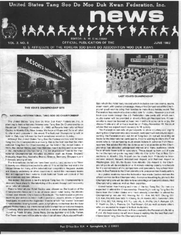 thumbnail of 1982 06 Usa Moo Duk Kwan Federation Newsletter