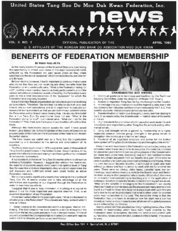 thumbnail of 1983 04 Usa Moo Duk Kwan Federation Newsletter
