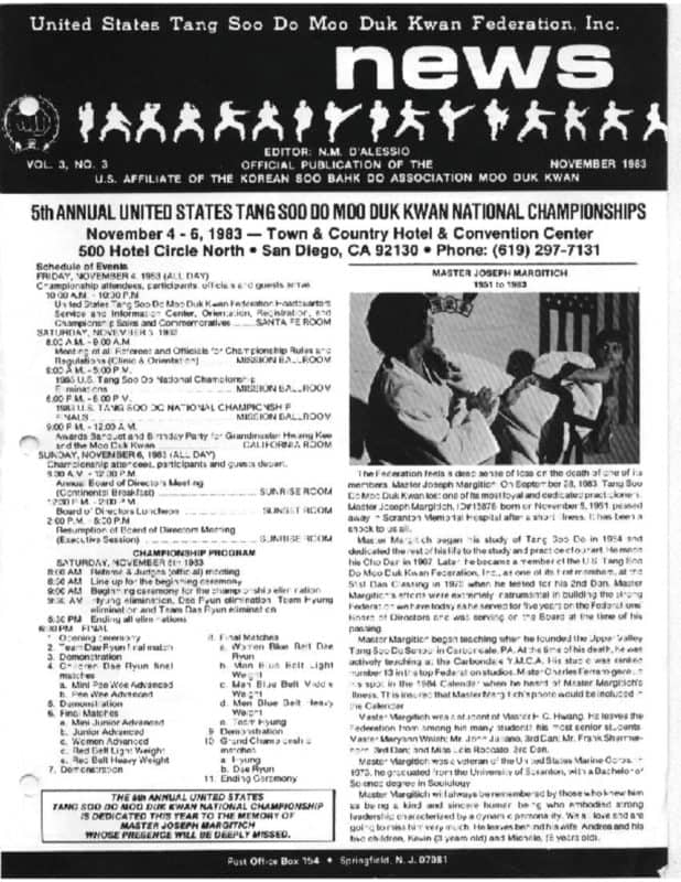 thumbnail of 1983 11 Usa Moo Duk Kwan Federation Newsletter