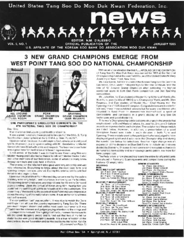 thumbnail of 1985 01 Usa Moo Duk Kwan Federation Newsletter