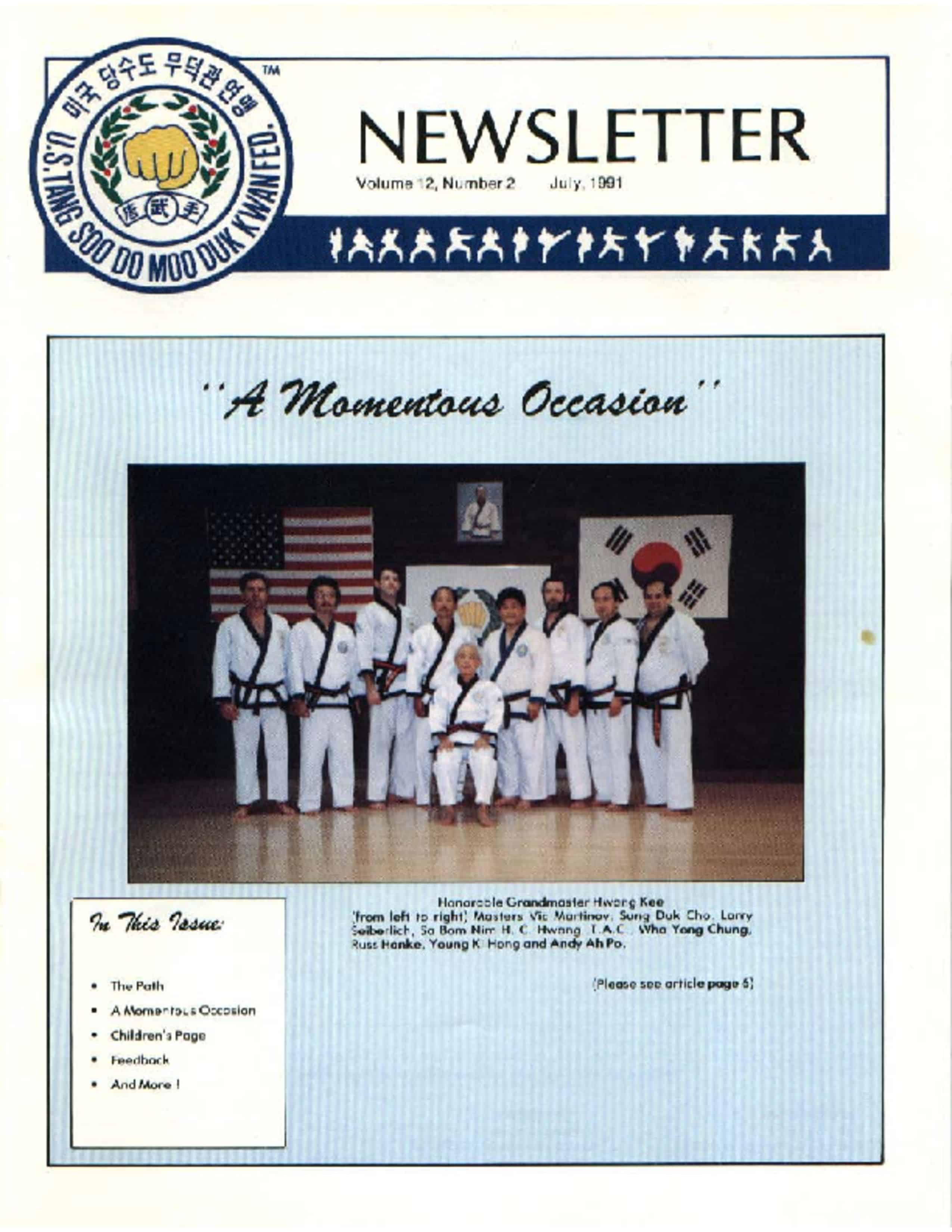 thumbnail of 1991 07 Usa Moo Duk Kwan Federation Newsletter