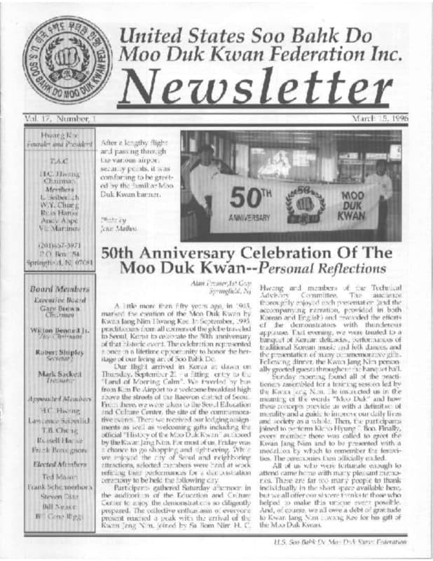 thumbnail of 1996 03 Usa Moo Duk Kwan Federation Newsletter