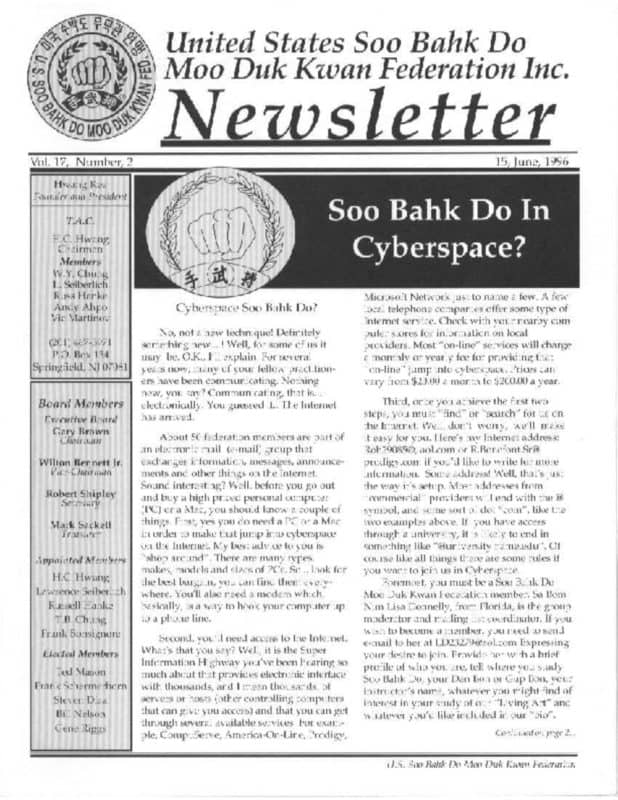 thumbnail of 1996 06 Usa Moo Duk Kwan Federation Newsletter