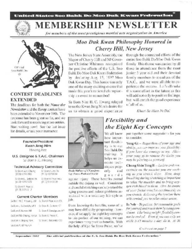 thumbnail of 1997 09 Usa Moo Duk Kwan Federation Newsletter