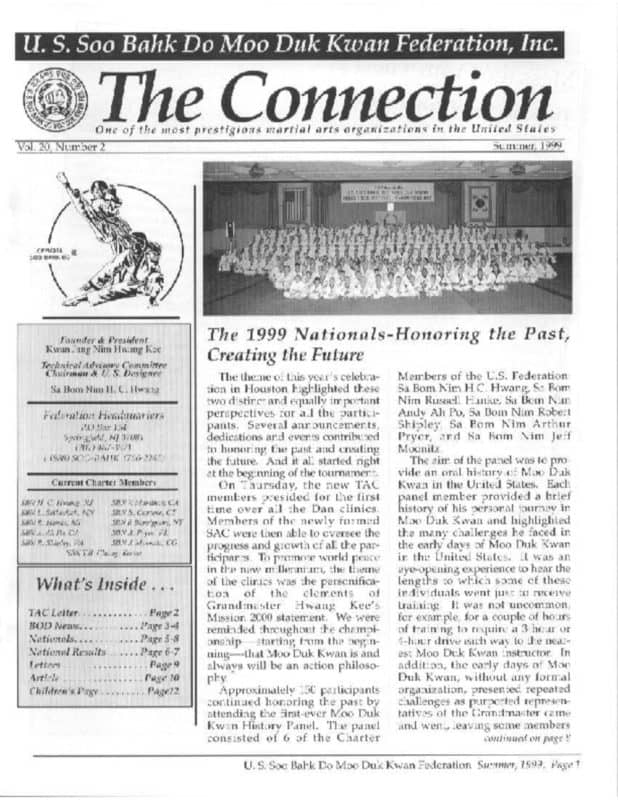 thumbnail of 1999 06 Usa Moo Duk Kwan Federation Newsletter
