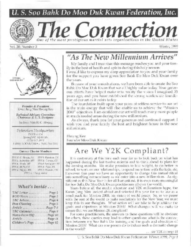 thumbnail of 1999 11 Usa Moo Duk Kwan Federation Newsletter