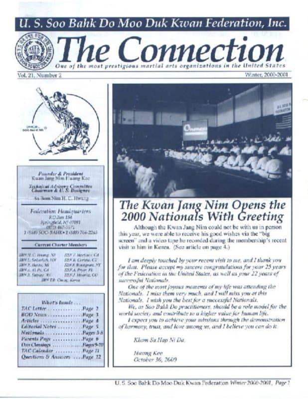 thumbnail of 2001 04 Usa Moo Duk Kwan Federation Newsletter
