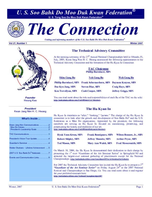 thumbnail of 2007 04 01 Usa Moo Duk Kwan Federation Newsletter