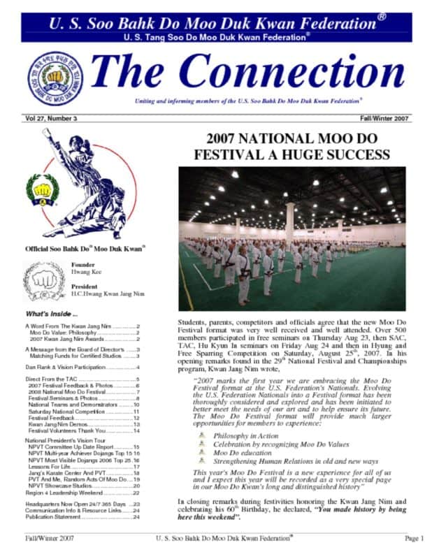 thumbnail of 2007 12 01 Usa Moo Duk Kwan Federation Newsletter