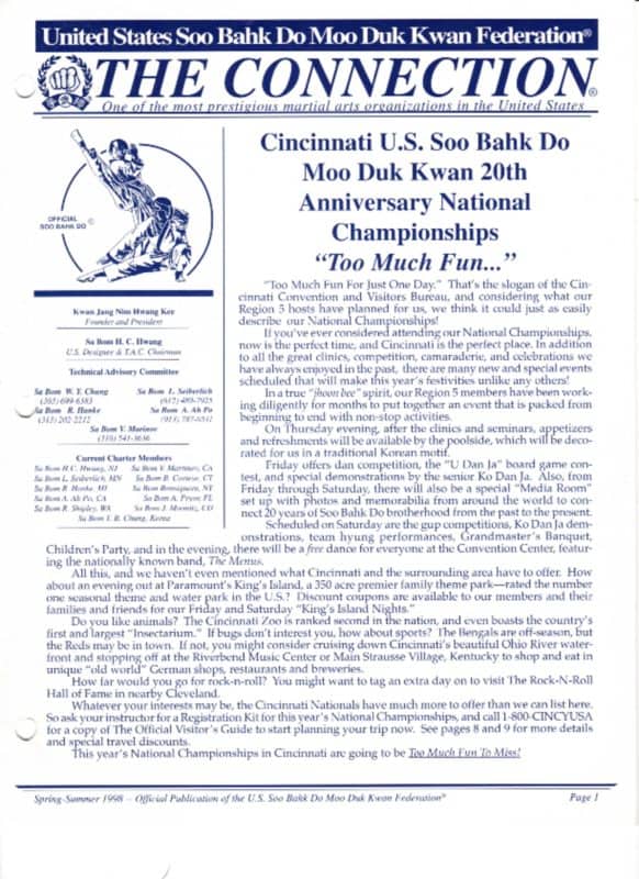 thumbnail of 1998 Spring Summer Usa Moo Duk Kwan Federation Newsletter