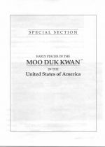 Moo Duk Kwan&reg; History Book USA Insert